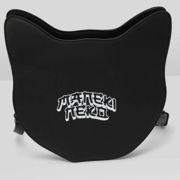 Killstar “Maneki-Neko” Handbag–Black Cat Shape Shoulder Bag Kreeptures Graphics - Picture 2 of 4